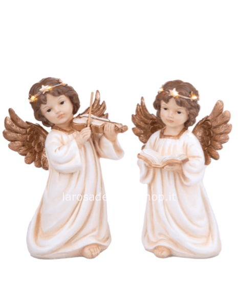 Angioletti in piedi con led