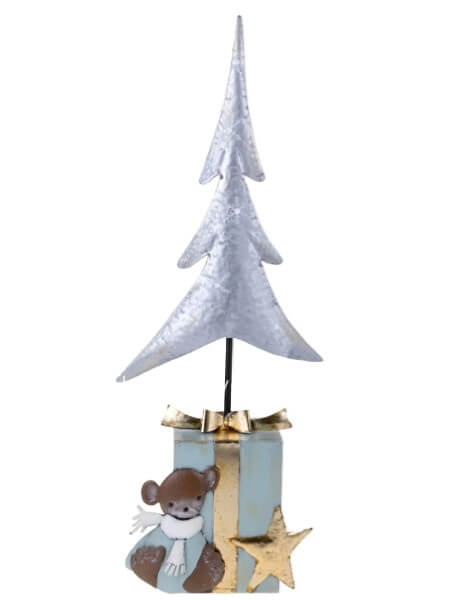 Abete in metallo Tiffany Argento