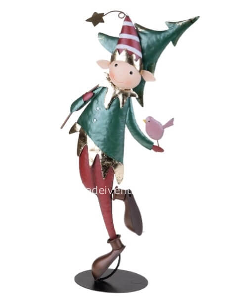 Folletto in metallo Rosso e Oro